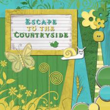 « Escape to the countryside » digital kit