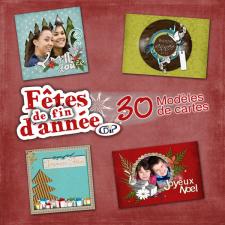 Modèle de carte « Fêtes de fin d'année »