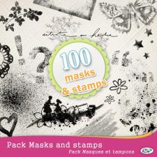 Pack of 100 Masks & Stamps
