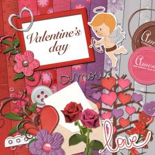 Mini digital kit  "Valentine Day 2011" by download