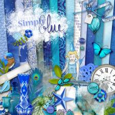 Digital kit "Simply blue" by donwload