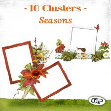 Seasons Cluster frames pack