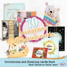 Invitations and Greeting cards Pack 
