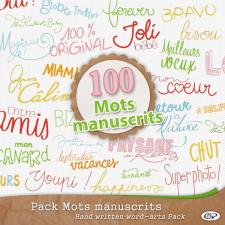 Pack « 100 mots manuscrits »