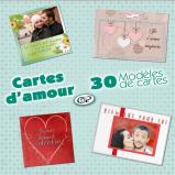 Modèles de cartes « Cartes d'amour » - Saint-Valentin
