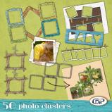 Pack of 50 Photo cluster frames by download