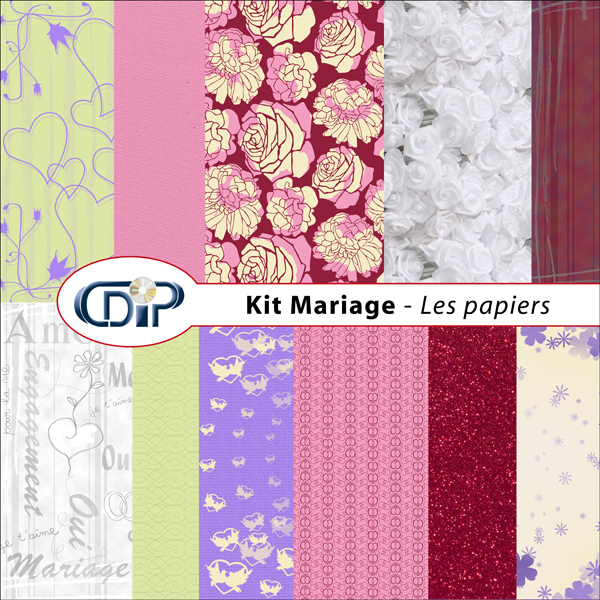 Kit « Mariage » - 01 - Les textures