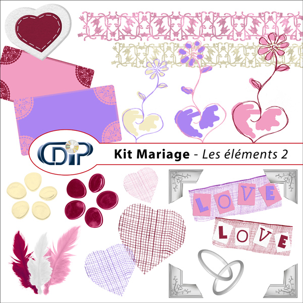 Kit « Mariage » - 03 - Les embellissements 2