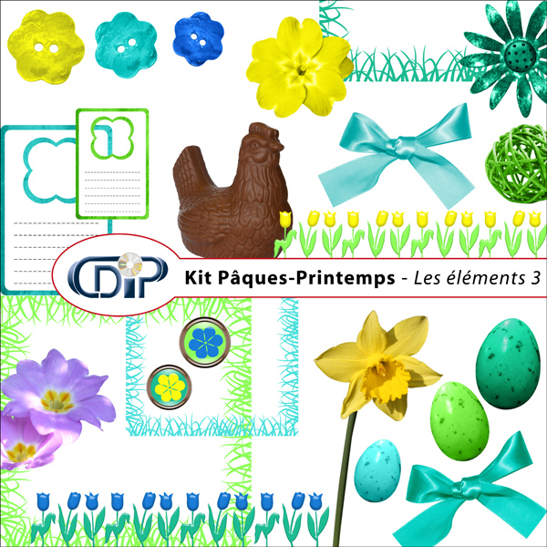 Kit « Pâques-printemps » - 04 - Les embellissements 3 