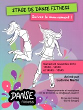 affiche stage danse fitness web