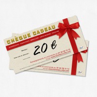 Chèque cadeau à recevoir par la poste