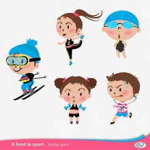 fond le sport embellissements personnages