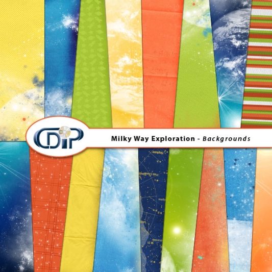 "Milky Way Exploration" digital kit - 10 - Backgrounds