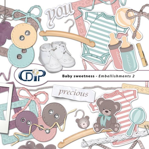 "Baby sweetness" digital kit - 03 - Embellishments 2 
