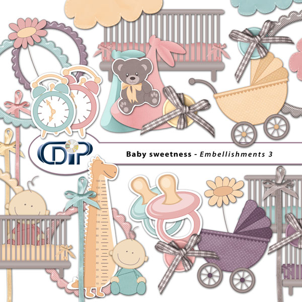 "Baby sweetness" digital kit - 04 - Embellishments 3 