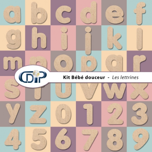 Kit « Bebe douceur » - 07 - Les lettrines