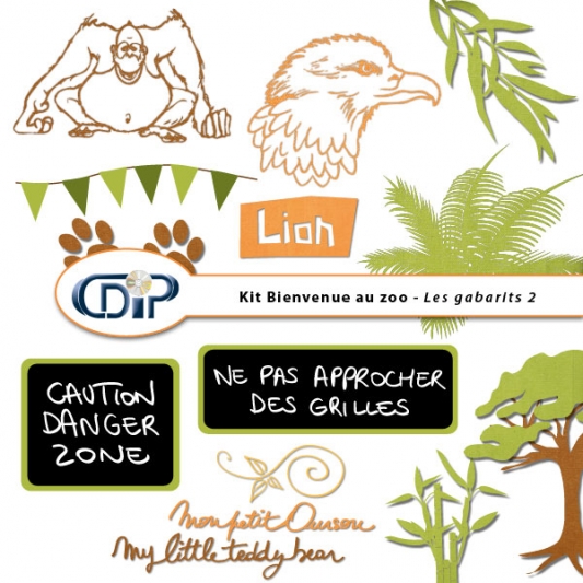 Kit « Bienvenue au zoo » - 06 - Les gabarits 2