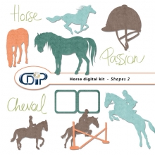 "Horse" digital kit - 06 - Shapes 2