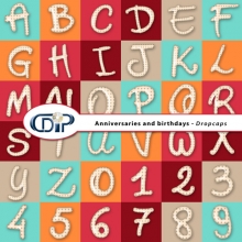 Anniversaries and birthdays digital kit alphabet