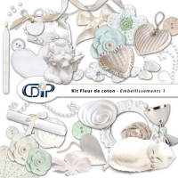 Kit « Fleur de coton » - 02 - Les embellissements 1