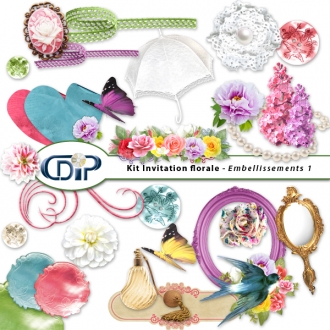 Kit « Invitation florale » - 02 - Les embellissements 1