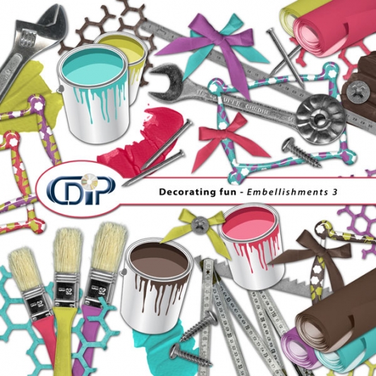"Decorating fun" digital kit - 04 - Embellishments 3 