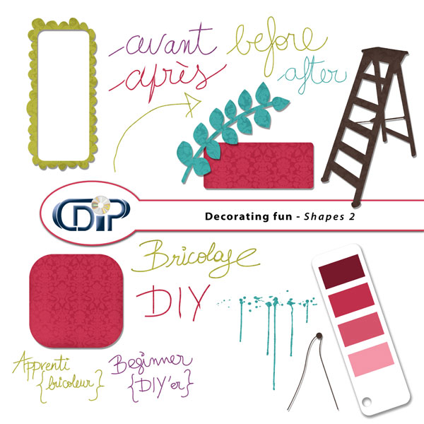 "Decorating fun" digital kit - 06 - Shapes 2 