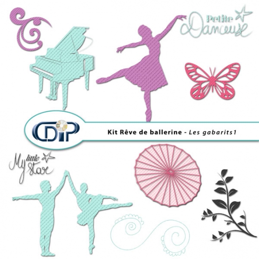 Kit « Rêve de ballerine » - 06 - Les gabarits 1