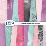 "Ballerina Dream" digital kit - 10 - Backgrounds