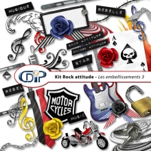 Kit « Rock attitude » - 04 - Les embellissements 3 
