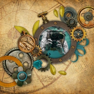 Mini-kit « facon Steam punk » - 03 - Composition