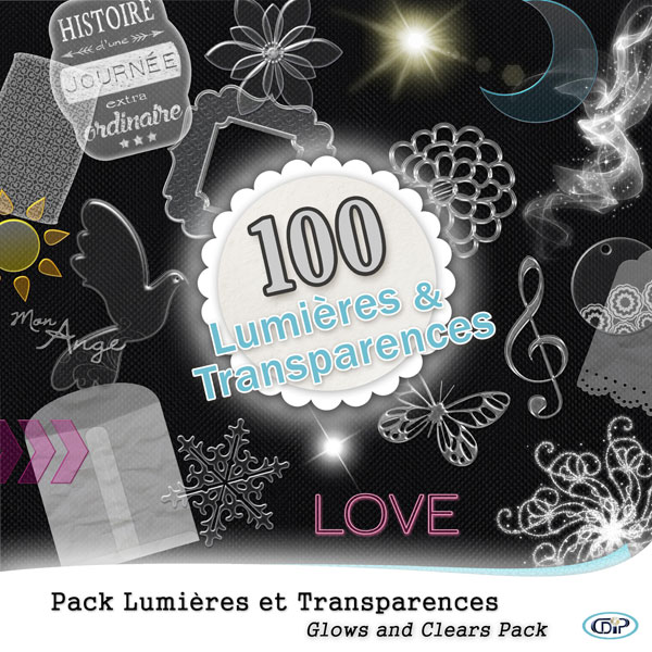 Pack 100 lumières et transparences