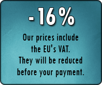 Prices shown include taxes for European countries. Outside the European Union, a 16% discount will be applied.