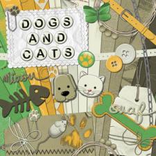 « Dogs and cats » digital kit 