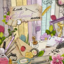 Digital kit « Little sweet notes » by download