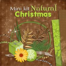 Mini digital kit "Natural Christmas" by download