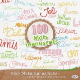 Pack « 100 mots manuscrits » en téléchargement