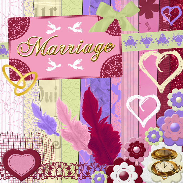 « Marriage » digital kit - 00 - Presentation