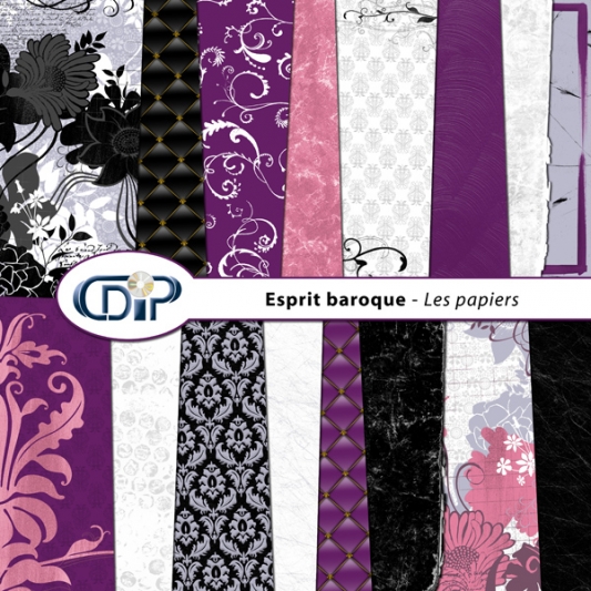 Kit « Esprit baroque » - 01 - Les textures
