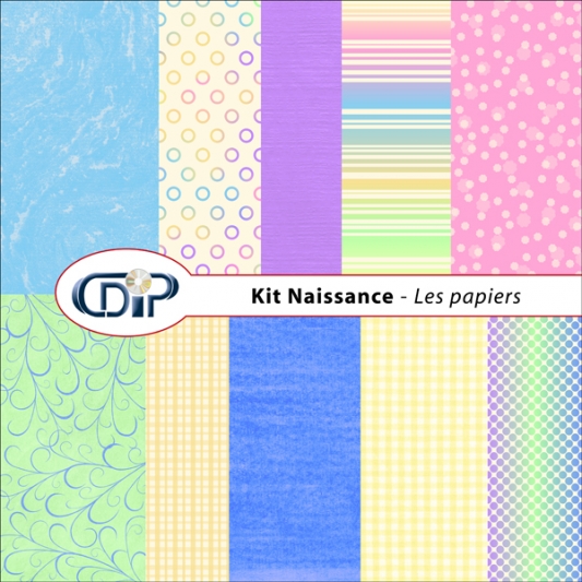 Kit « Naissance » - 01 - Les textures