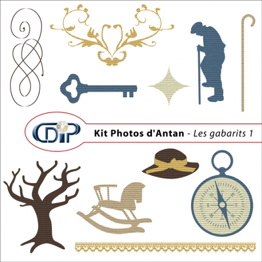 Kit « Photos d'antan » - 05 - Les gabarits 1