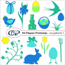 Kit « Pâques-printemps » - 05 - Les gabarits 1 