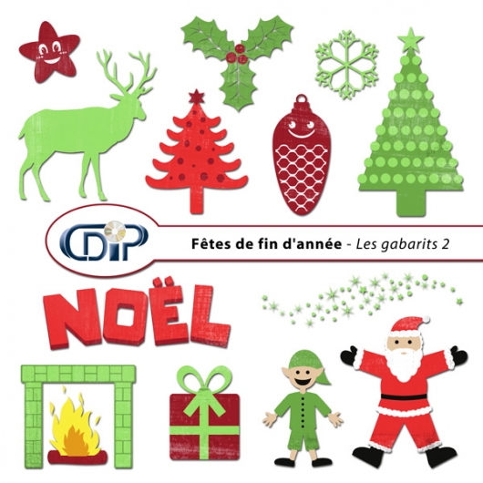 Kit « Fêtes de fin d'année » - 06 - Les gabarits 2