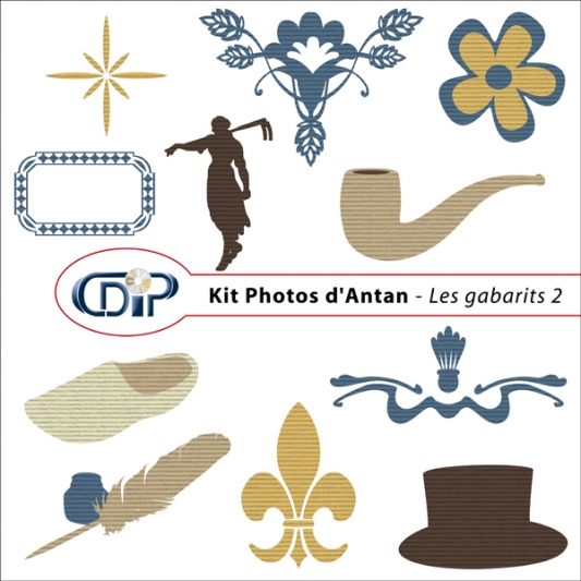 Kit « Photos d'antan » - 06 - Les gabarits 2