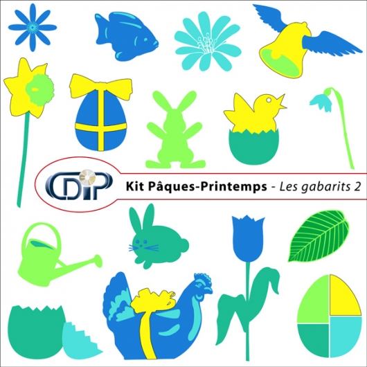 Kit « Pâques-printemps » - 06 - Les gabarits 2 