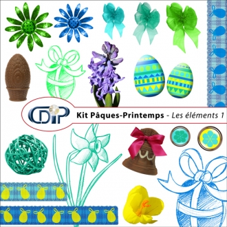 Kit « Pâques-printemps » - 02 - Les embellissements 1 
