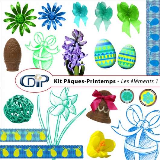 Kit « Pâques-printemps » - 02 - Les embellissements 1 