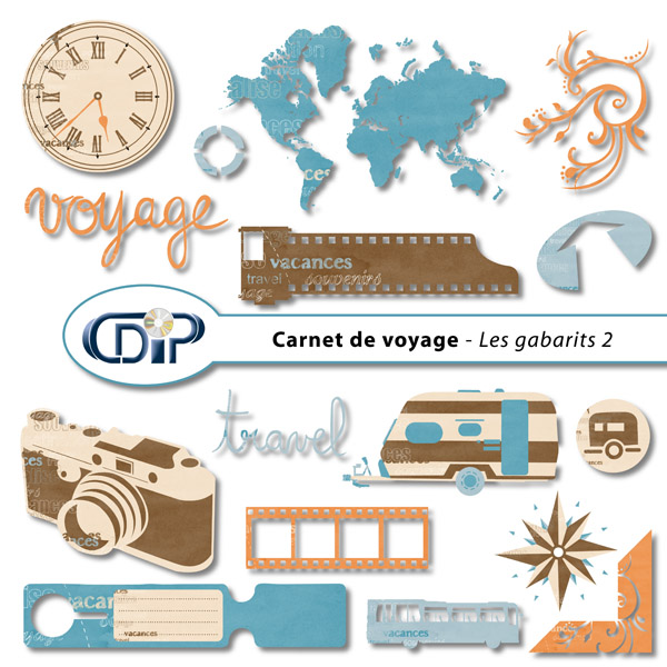 Kit « Carnet de voyage » - 06 - Les gabarits 2