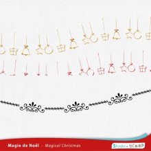 Kit Magie de noel de noel lignes artistiques et simples