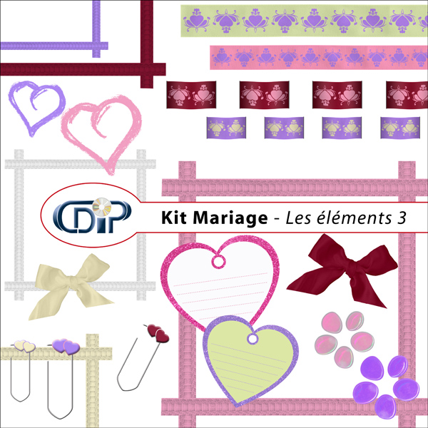 Kit « Mariage » - 04 - Les embellissements 3
